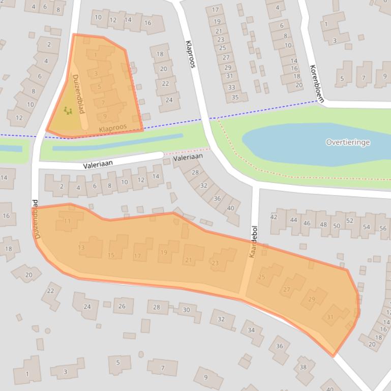 Kaart van postcodegebied 4421MD.