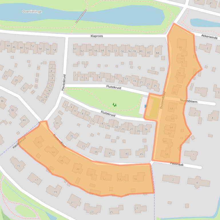 Kaart van postcodegebied 4421MS.