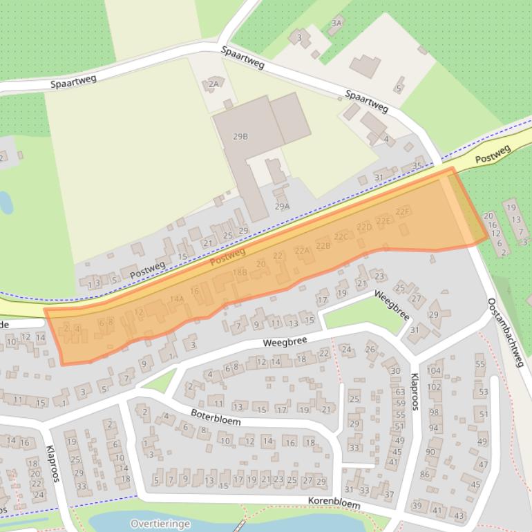 Kaart van postcodegebied 4421NB.