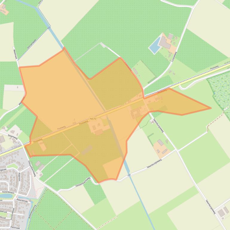 Kaart van postcodegebied 4421PA.