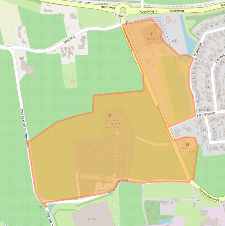 Kaart van postcodegebied 4421PJ.
