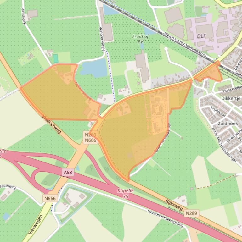 Kaart van postcodegebied 4421PN.