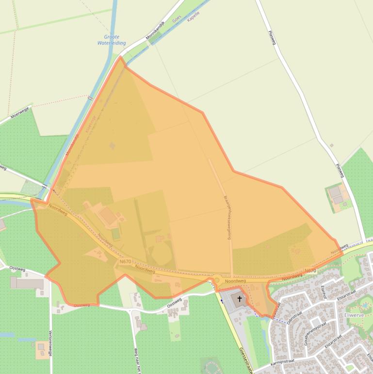 Kaart van postcodegebied 4421PW.