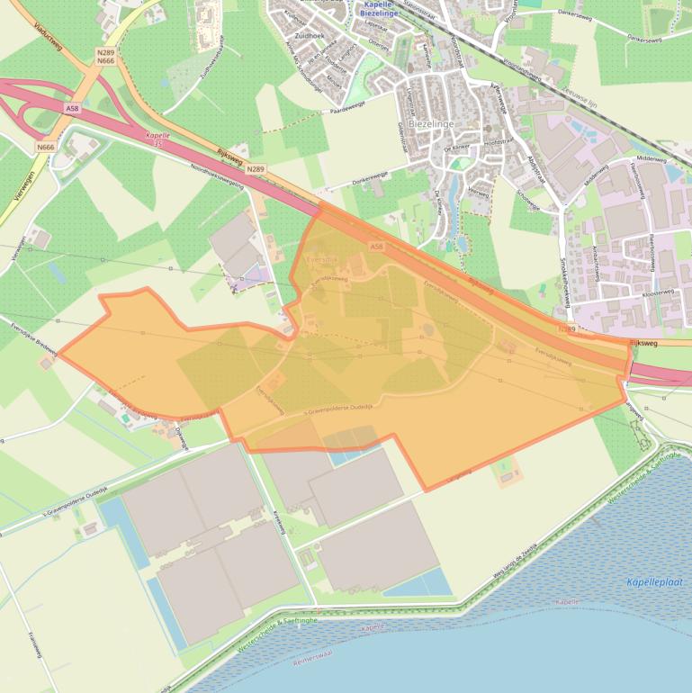 Kaart van postcodegebied 4421RC.