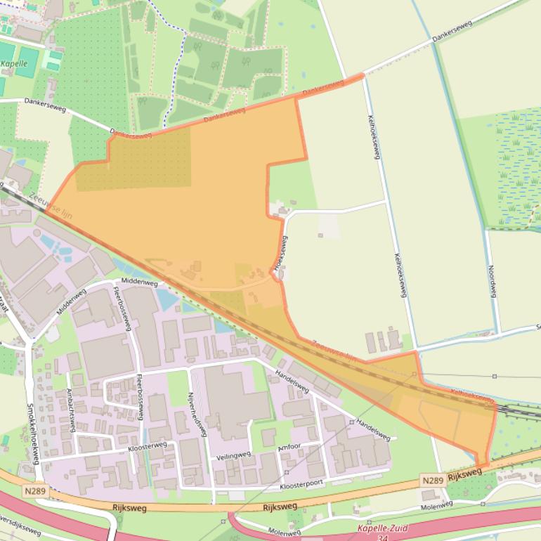 Kaart van postcodegebied 4421RL.