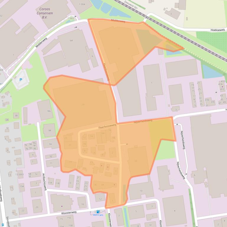 Kaart van postcodegebied 4421RR.