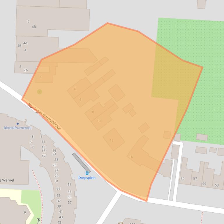 Kaart van postcodegebied 4424AA.