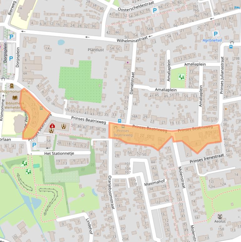 Kaart van postcodegebied 4424AC.