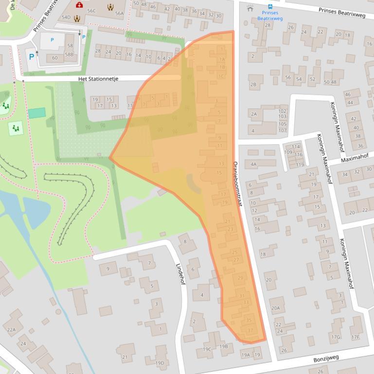 Kaart van postcodegebied 4424AE.