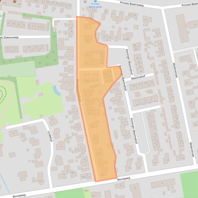 Kaart van postcodegebied 4424AG.