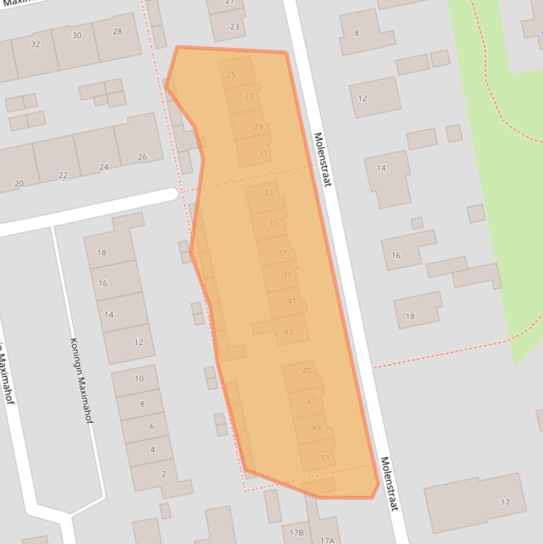 Kaart van postcodegebied 4424AJ.