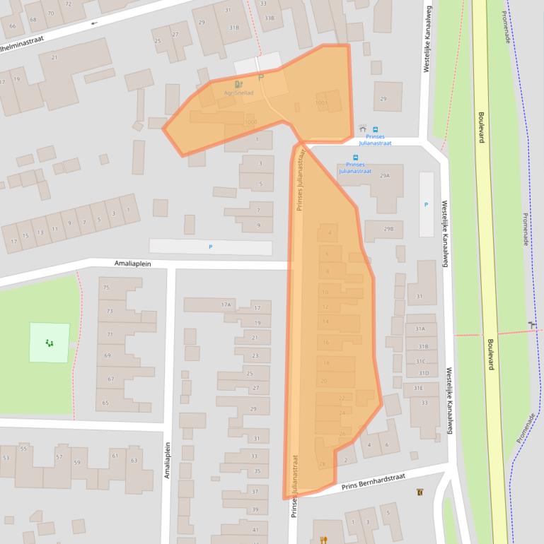 Kaart van postcodegebied 4424AV.