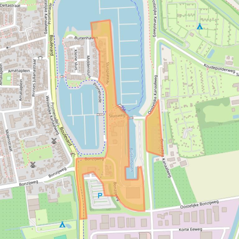 Kaart van postcodegebied 4424BK.