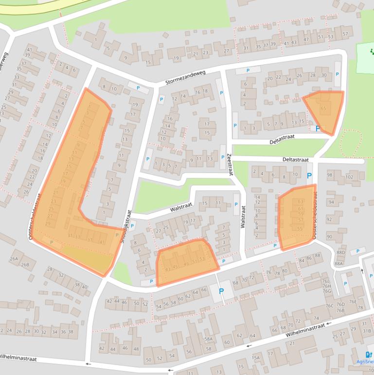 Kaart van postcodegebied 4424EN.