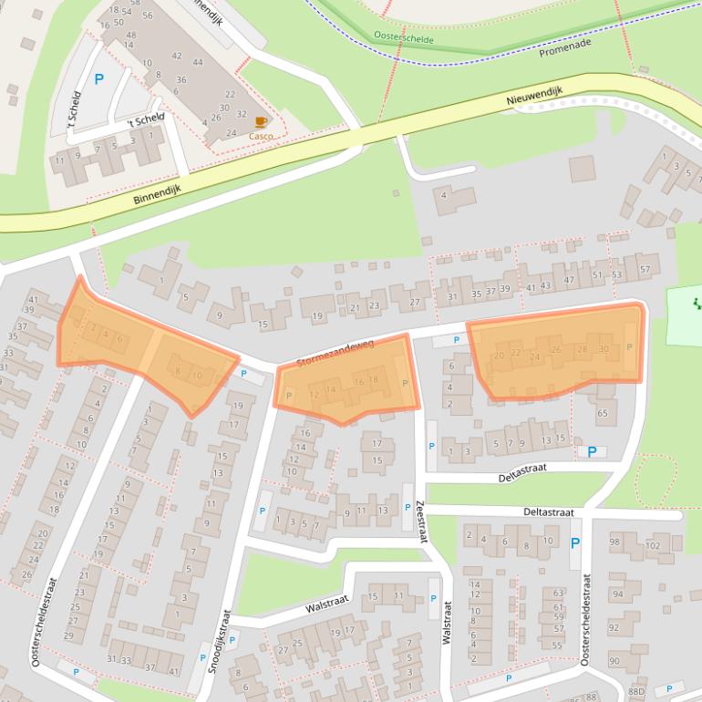 Kaart van postcodegebied 4424ER.