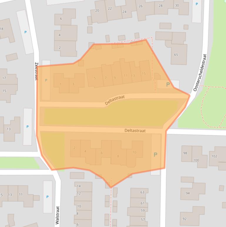 Kaart van postcodegebied 4424GC.