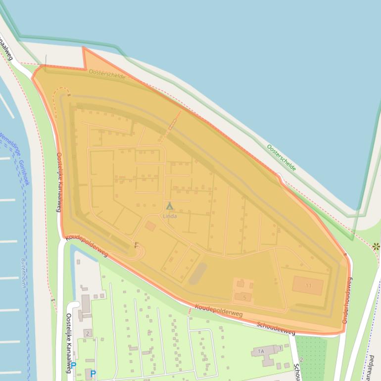 Kaart van postcodegebied 4424MZ.