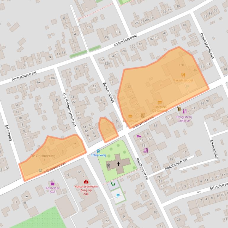 Kaart van postcodegebied 4431AA.