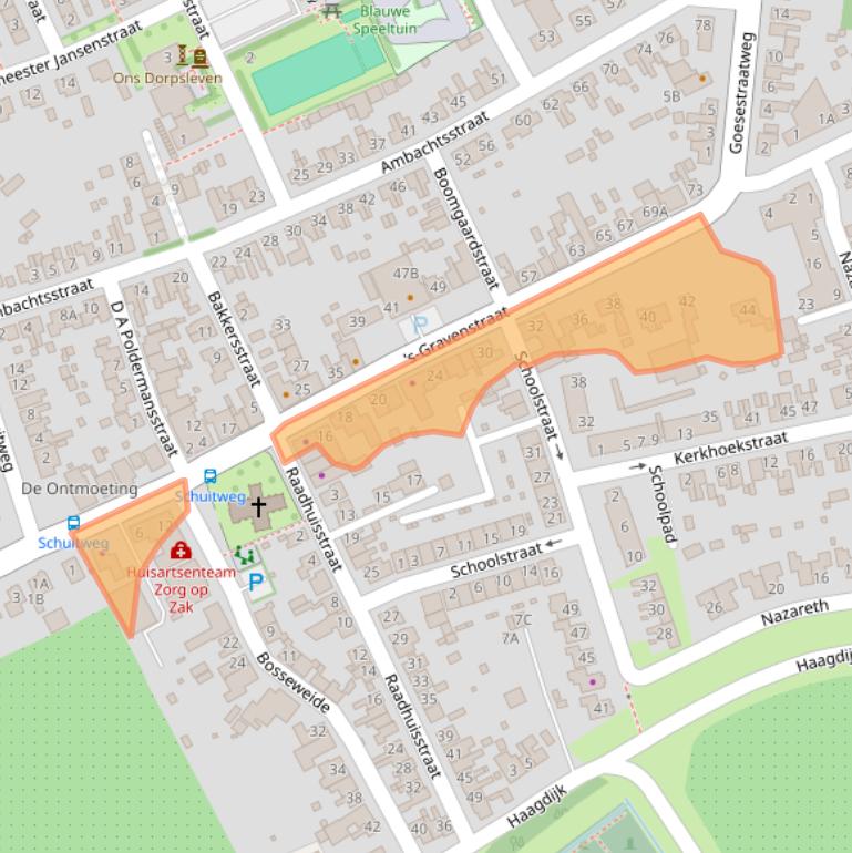 Kaart van postcodegebied 4431AC.