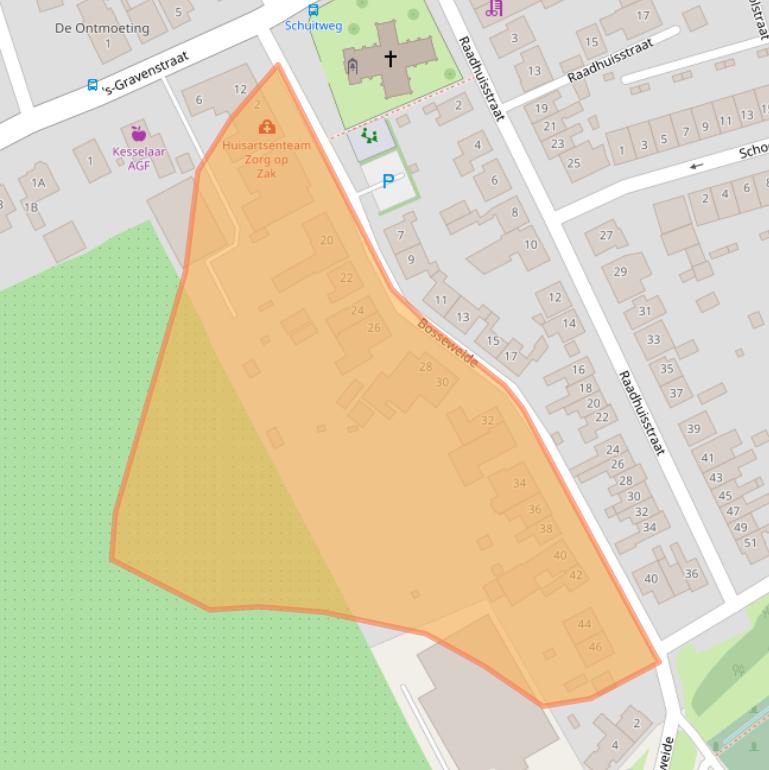 Kaart van postcodegebied 4431AE.