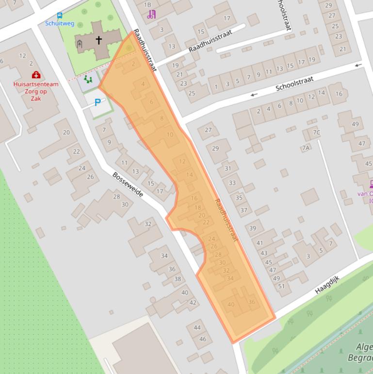 Kaart van postcodegebied 4431AJ.