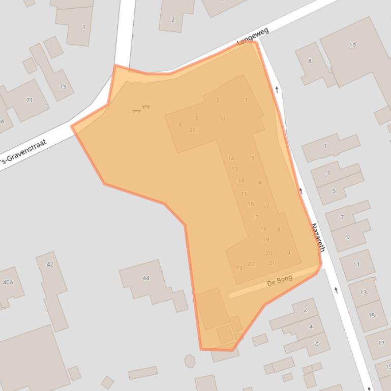 Kaart van postcodegebied 4431AT.