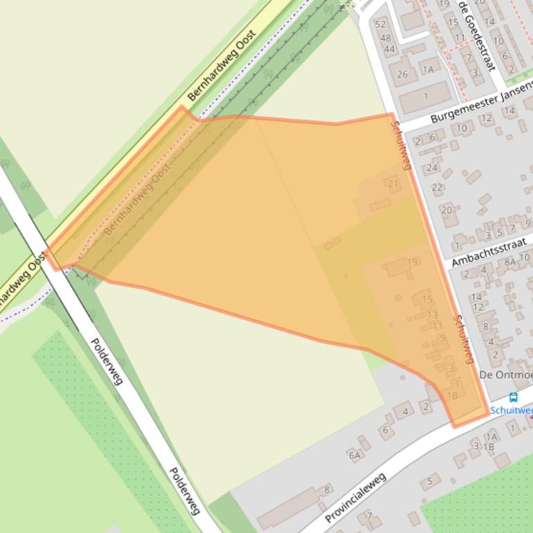 Kaart van postcodegebied 4431BA.