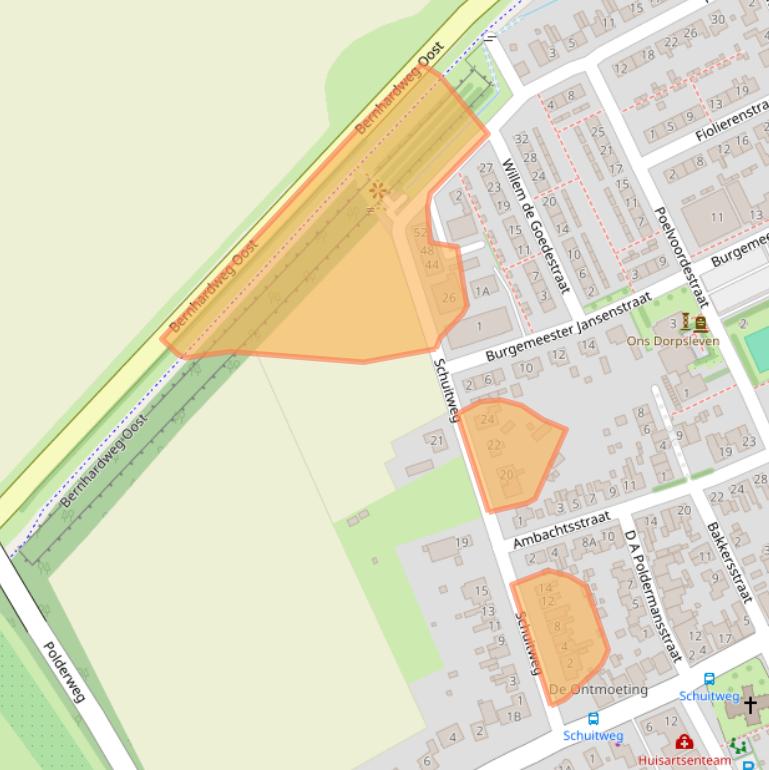 Kaart van postcodegebied 4431BB.