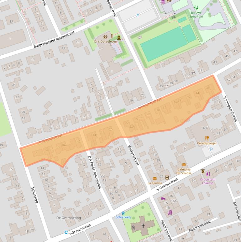 Kaart van postcodegebied 4431BE.