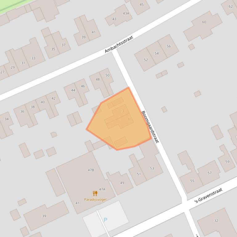 Kaart van postcodegebied 4431BJ.