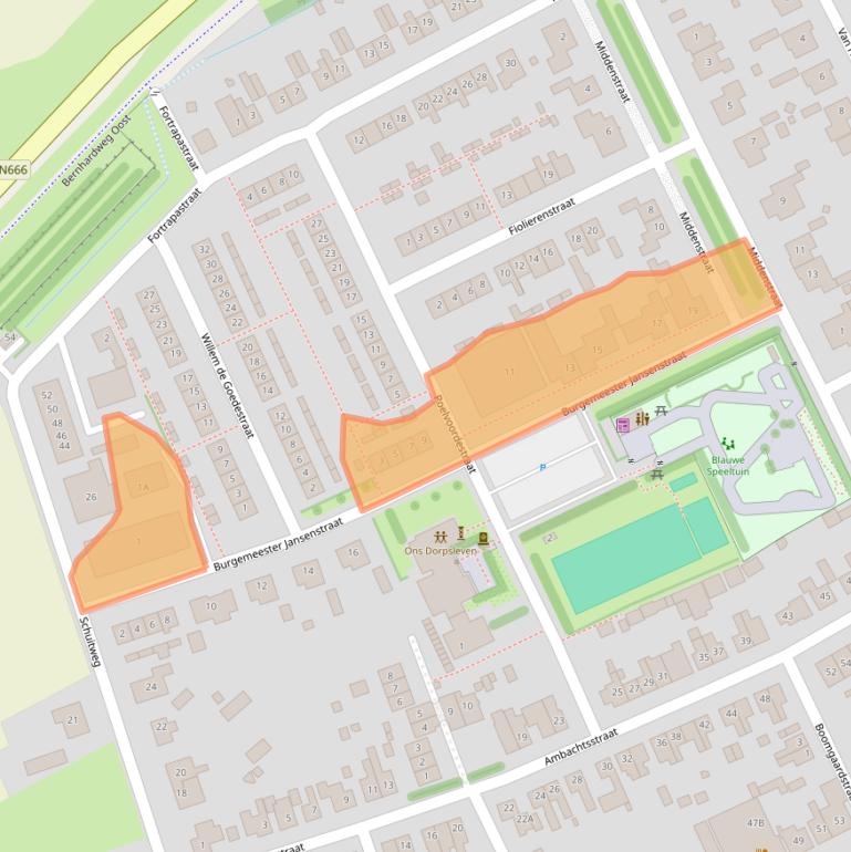 Kaart van postcodegebied 4431BK.