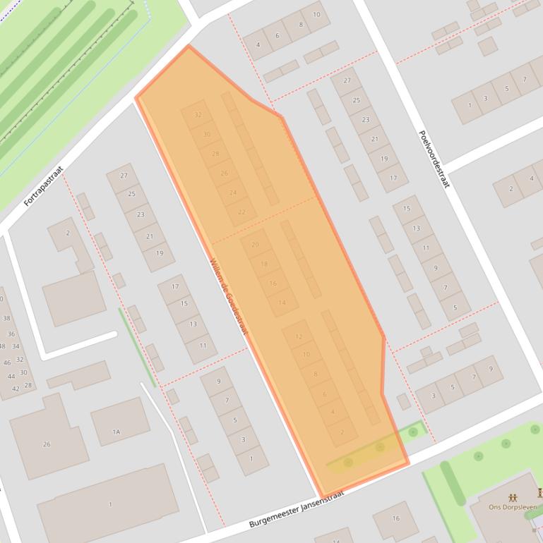 Kaart van postcodegebied 4431BN.