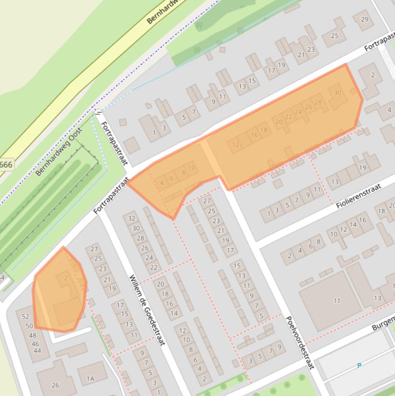 Kaart van postcodegebied 4431BW.