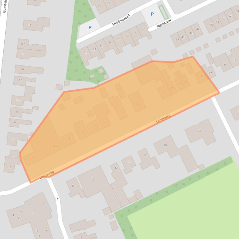 Kaart van postcodegebied 4431CE.