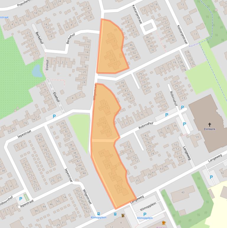 Kaart van postcodegebied 4431CJ.