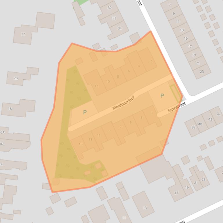 Kaart van postcodegebied 4431CT.