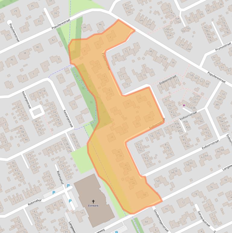 Kaart van postcodegebied 4431DE.