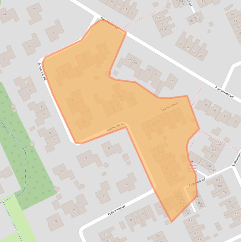 Kaart van postcodegebied 4431DH.