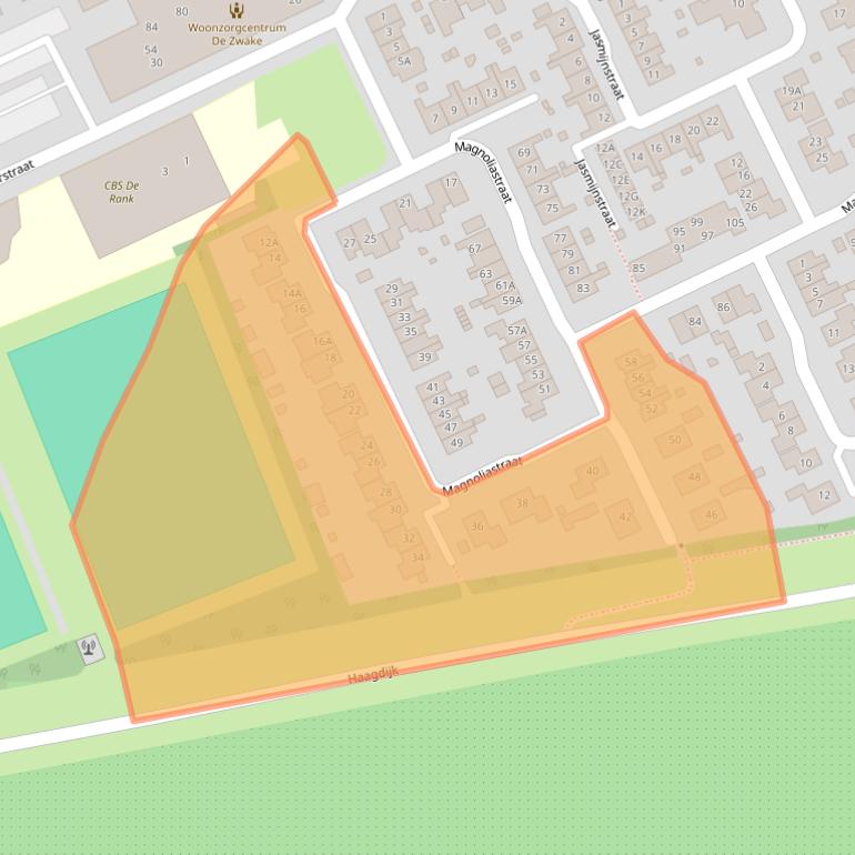 Kaart van postcodegebied 4431DL.