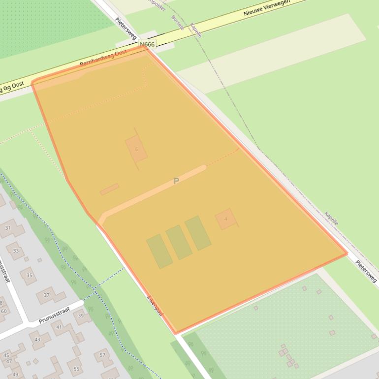 Kaart van postcodegebied 4431GA.