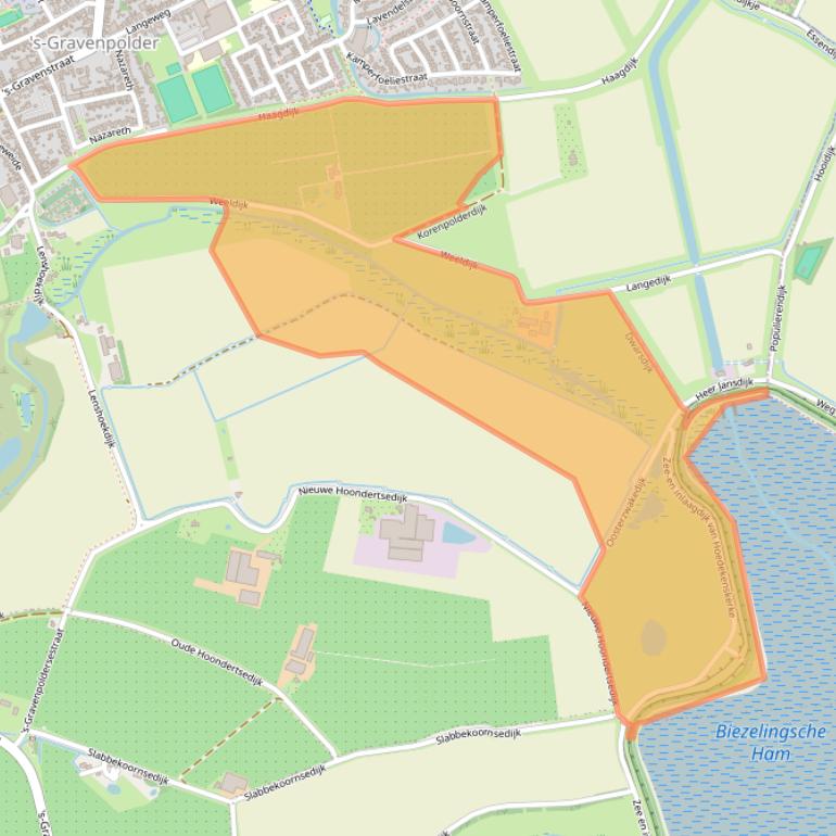 Kaart van postcodegebied 4431RJ.