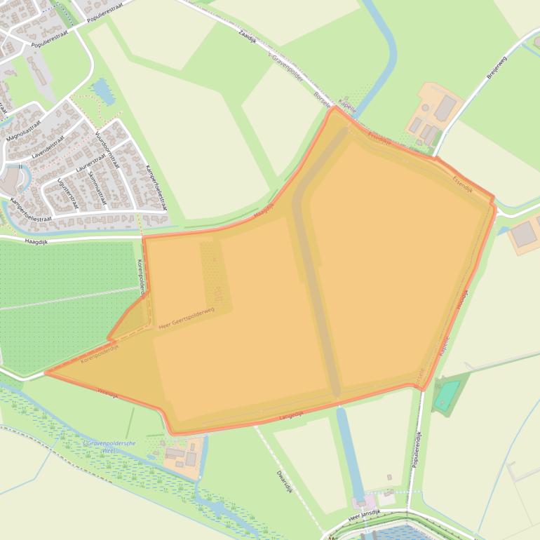 Kaart van postcodegebied 4431RX.