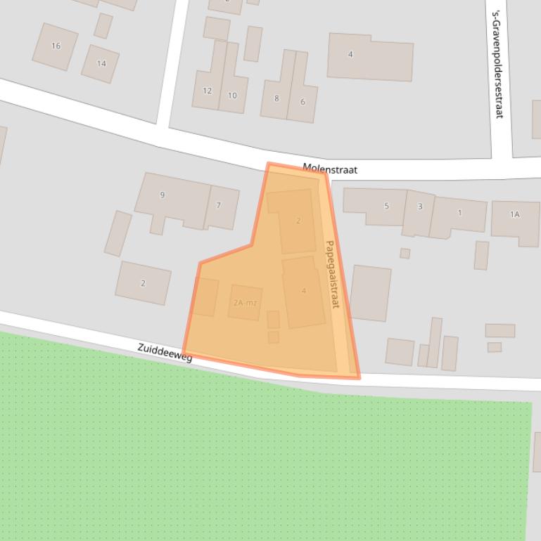 Kaart van postcodegebied 4433AN.