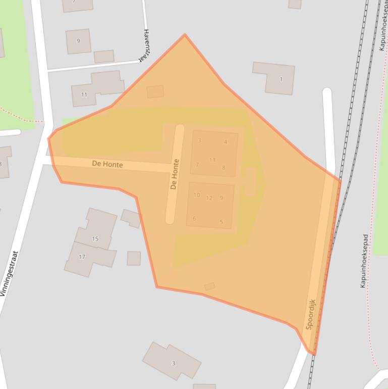 Kaart van postcodegebied 4433BJ.