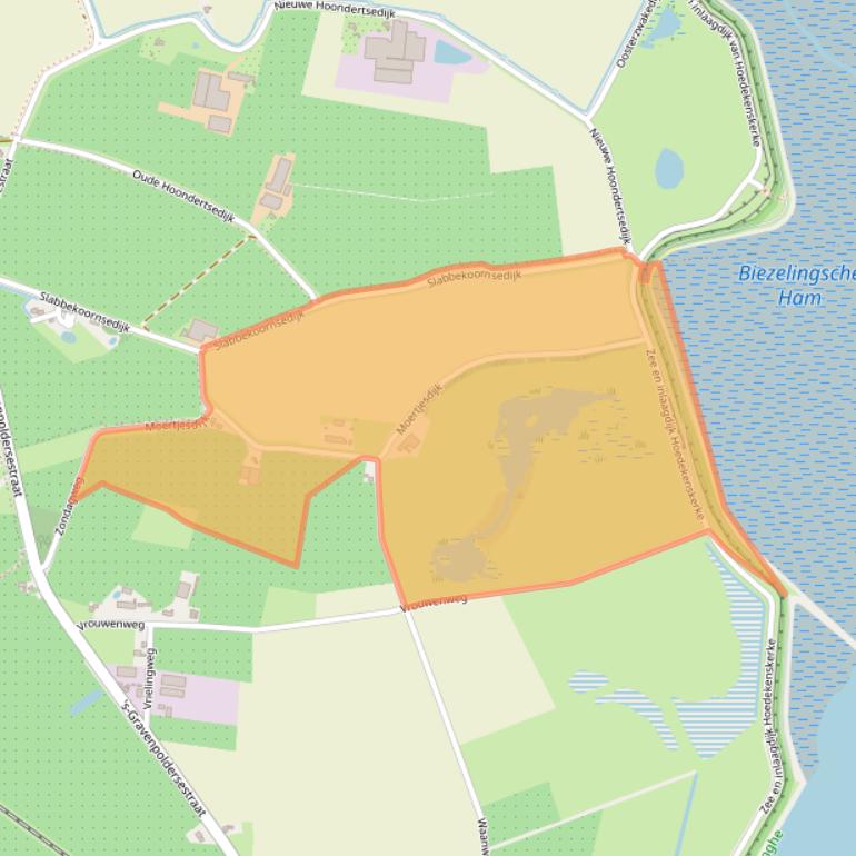 Kaart van postcodegebied 4433RR.