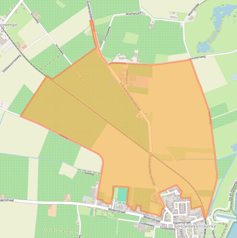 Kaart van postcodegebied 4433RV.
