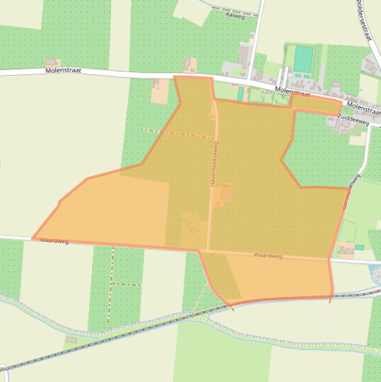 Kaart van postcodegebied 4433RX.