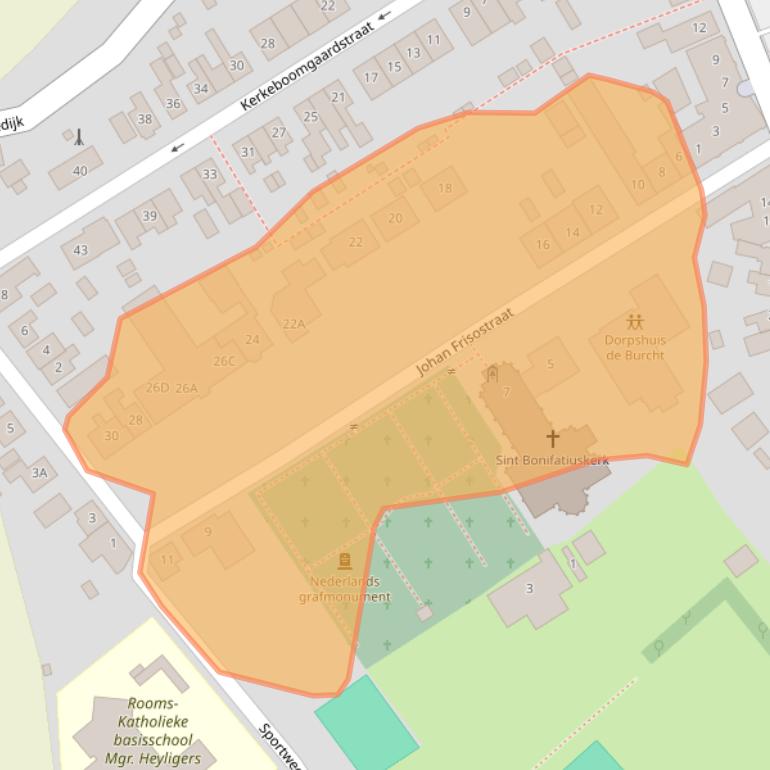 Kaart van postcodegebied 4434AC.