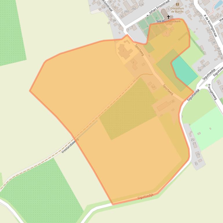 Kaart van postcodegebied 4434AE.