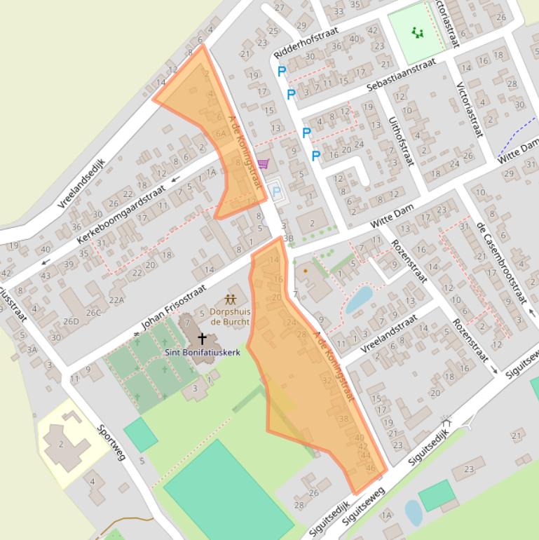 Kaart van postcodegebied 4434AH.